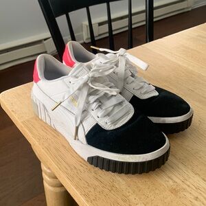 Black and White PUMA sneakers